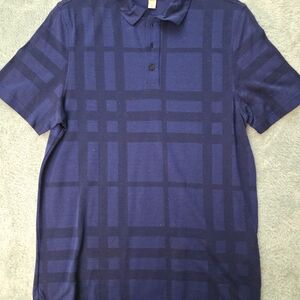 Burberry London Concord Checkered Polo Shirt sz L